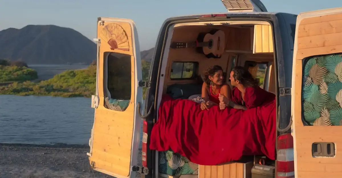 Camper enkele bedden 6 meter